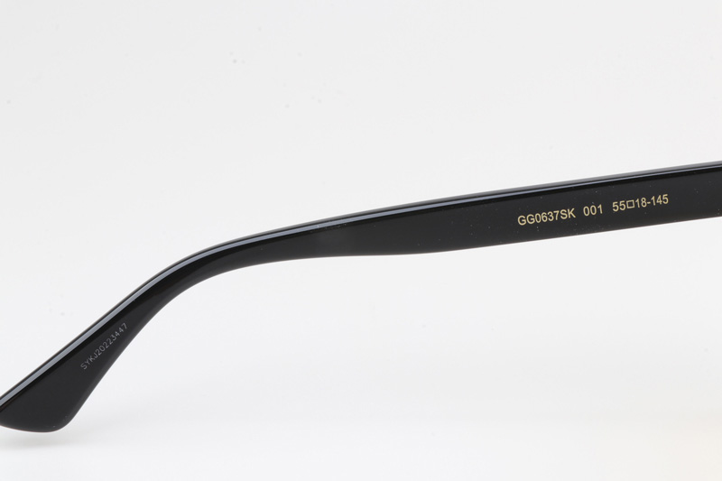 GG0637SK Sunglasses Black Yellow