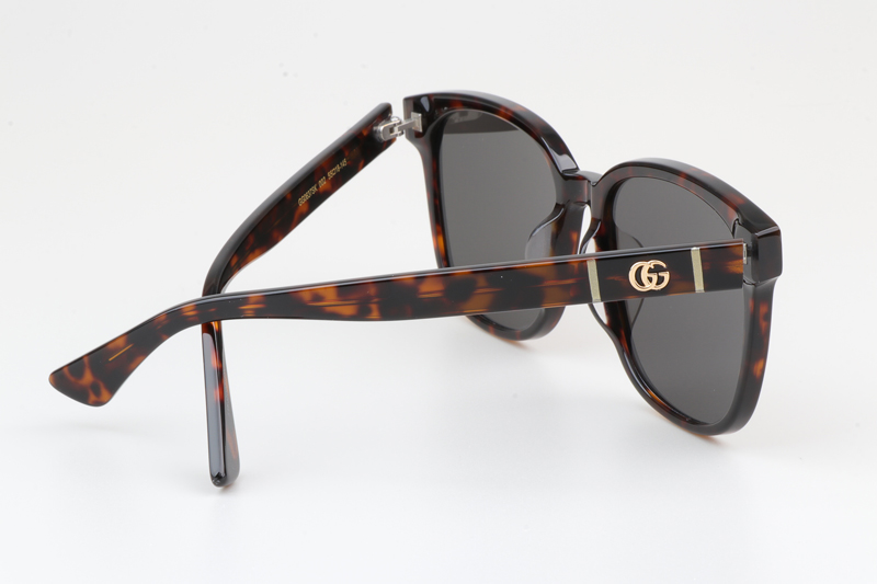 GG0637SK Sunglasses Tortoise Gray