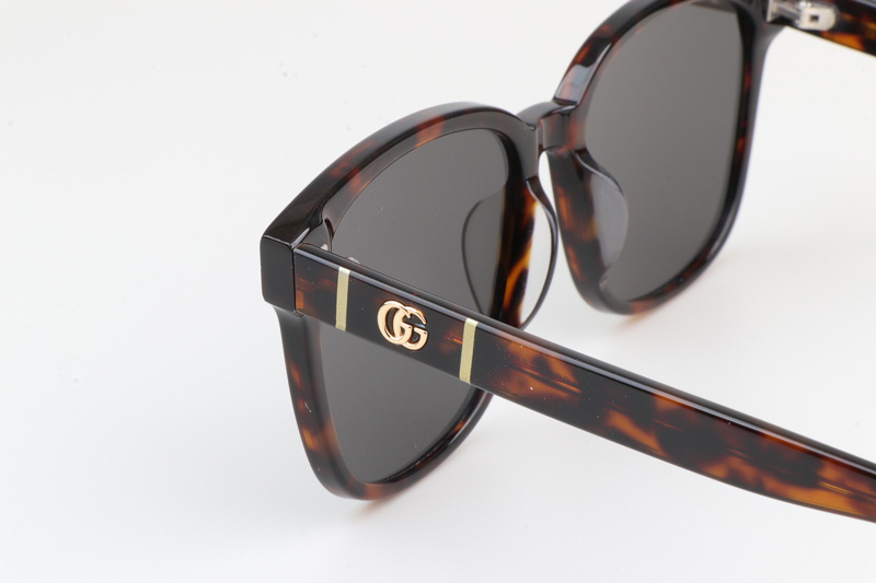 GG0637SK Sunglasses Tortoise Gray