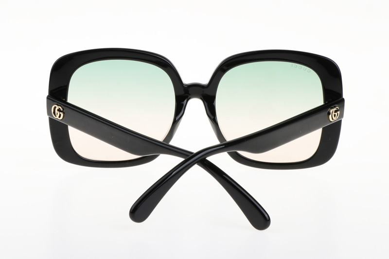 GG0713S Sunglasses In Black Gradient Green