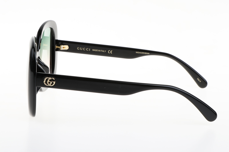GG0713S Sunglasses In Black Gradient Green