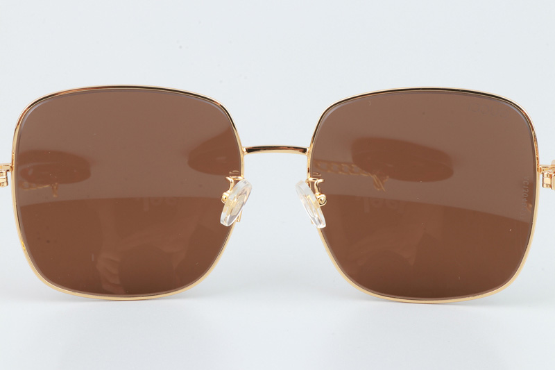 GG0724S Sunglasses Gold Brown