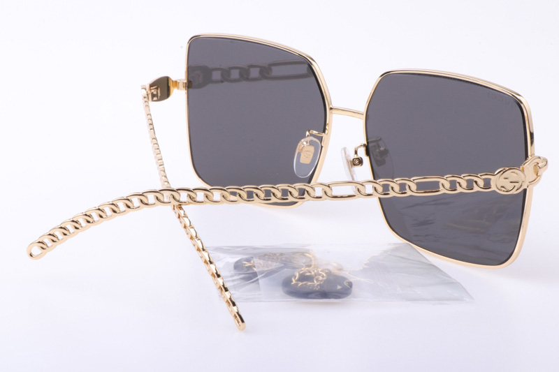 GG0724S Sunglasses In Gold Grey