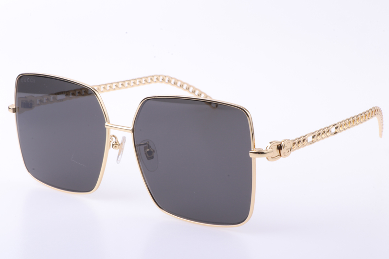 GG0724S Sunglasses In Gold Grey