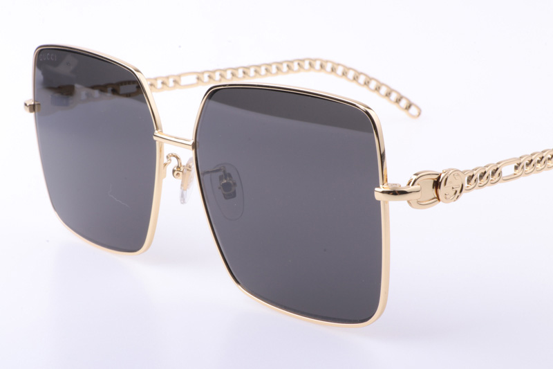 GG0724S Sunglasses In Gold Grey