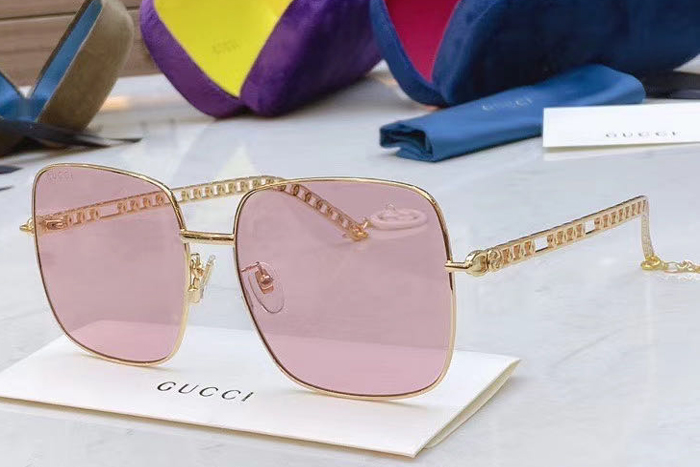 GG0724S Sunglasses In Gold Pink