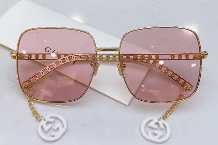 GG0724S Sunglasses In Gold Pink