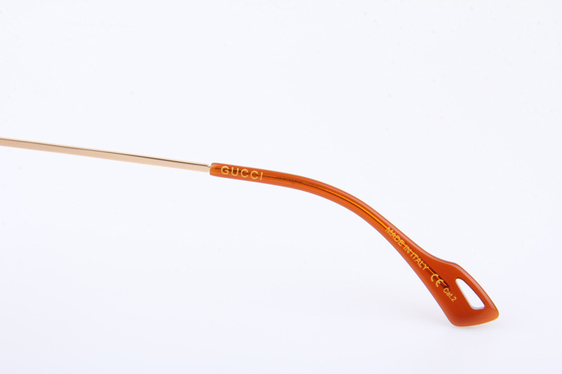 GG0739S Sunglasses In Brown Gold Gradient Brown Lens