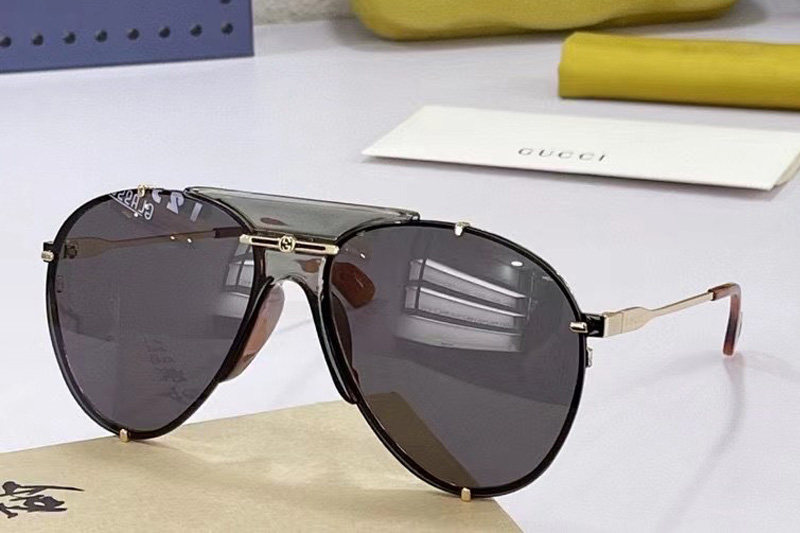 GG0740S Sunglasses In Grey Gold