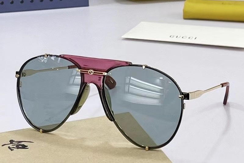 GG0740S Sunglasses In Purple Gold