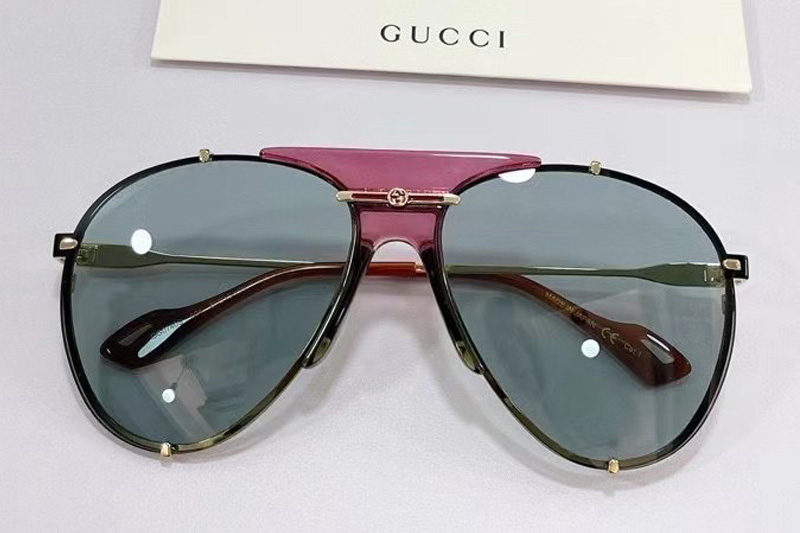 GG0740S Sunglasses In Purple Gold