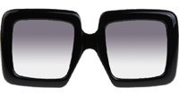 GG0783S Sunglasses In Black Gold Gradient Grey
