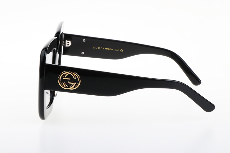 GG0783S Sunglasses In Black Gold Gradient Grey