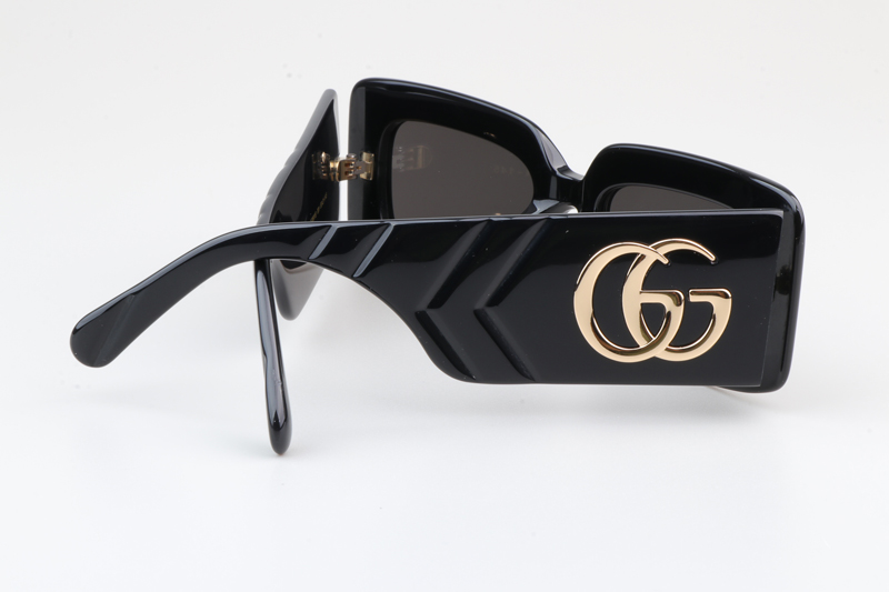 GG0811S Sunglasses Black Gray