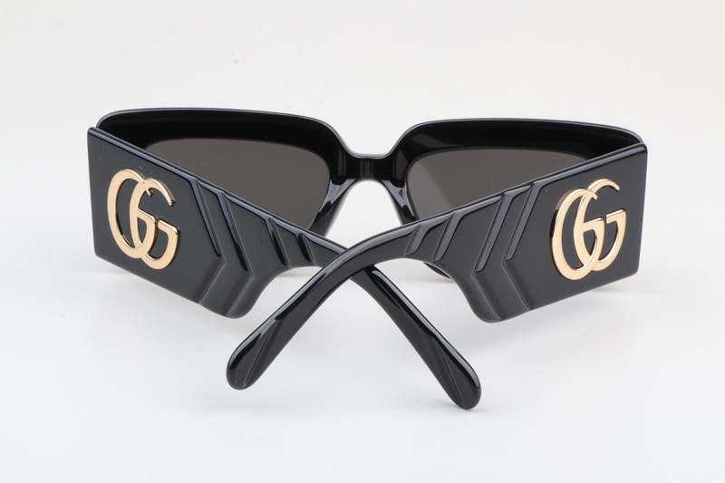 GG0811S Sunglasses Black Gray