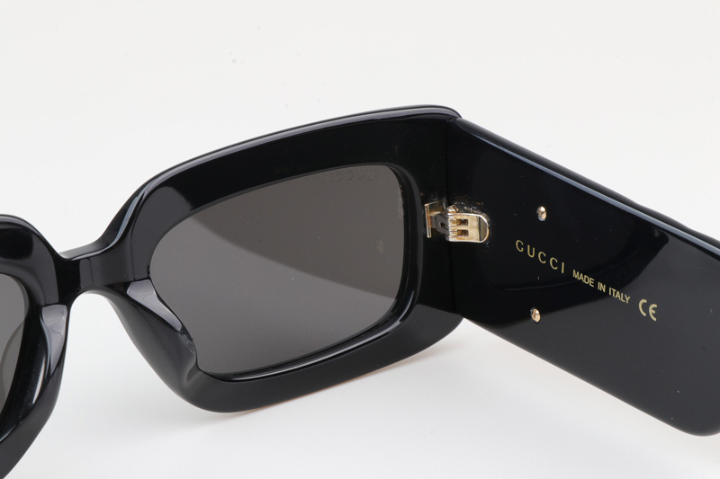 GG0811S Sunglasses Black Gray