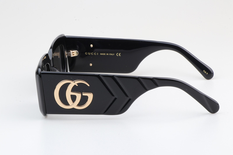 GG0811S Sunglasses Black Gray