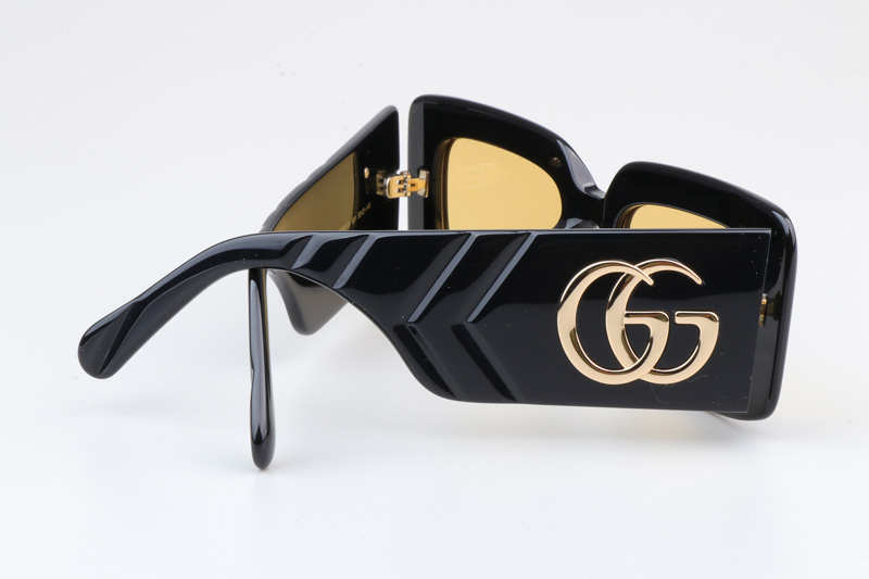 GG0811S Sunglasses Black Yellow