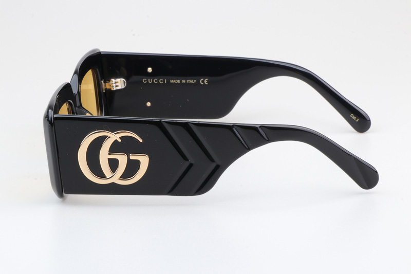 GG0811S Sunglasses Black Yellow