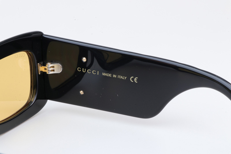 GG0811S Sunglasses Black Yellow