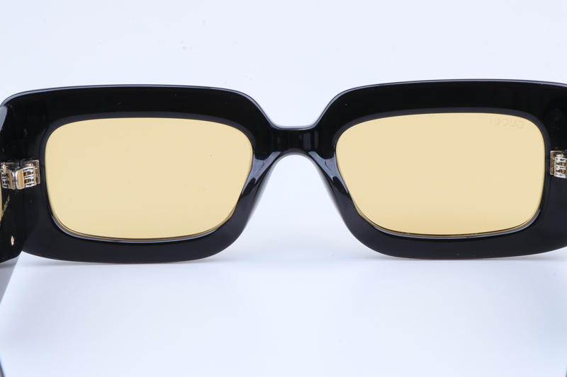 GG0811S Sunglasses Black Yellow