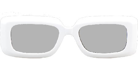 GG0811S Sunglasses White Silver