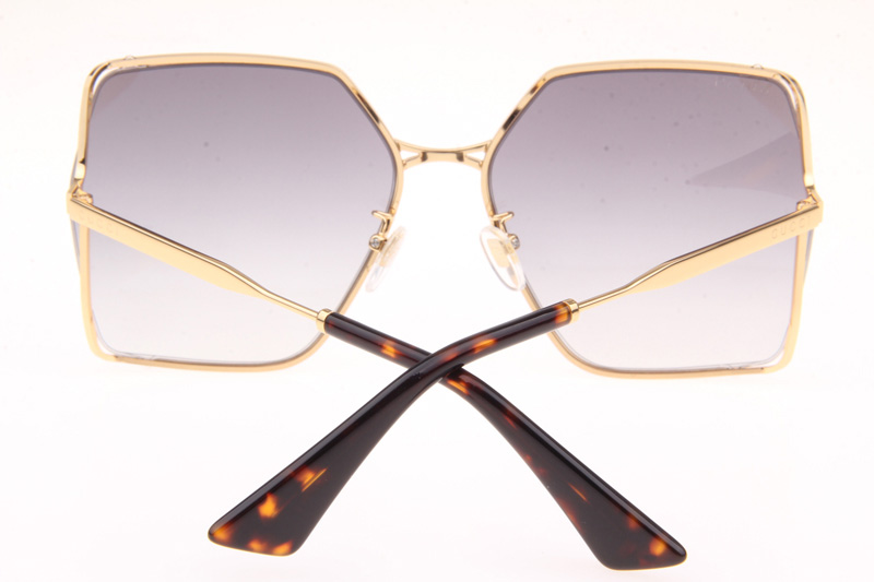 GG0817S Sunglasses In Gold Tortoise