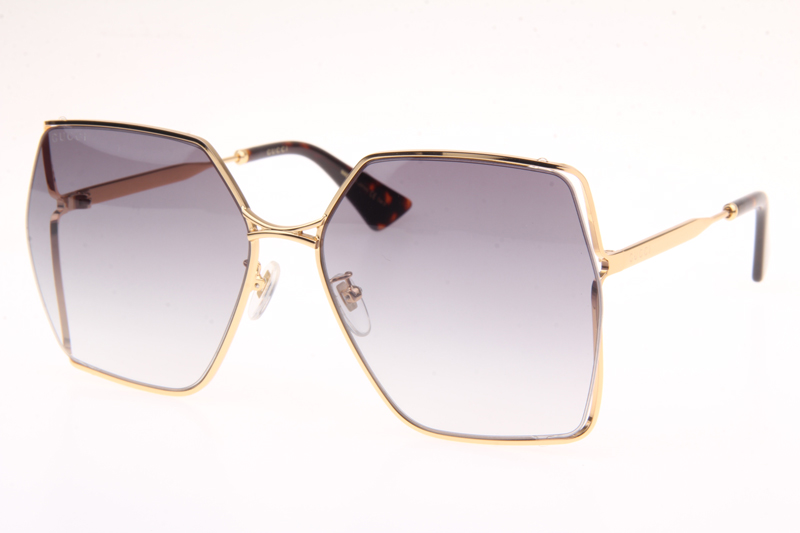 GG0817S Sunglasses In Gold Tortoise
