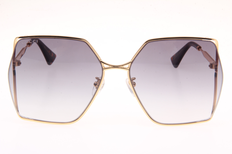 GG0817S Sunglasses In Gold Tortoise