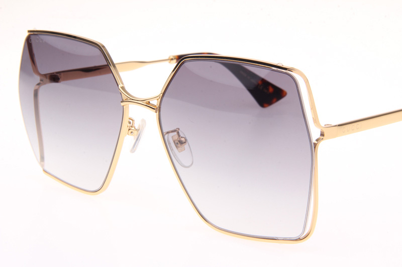 GG0817S Sunglasses In Gold Tortoise