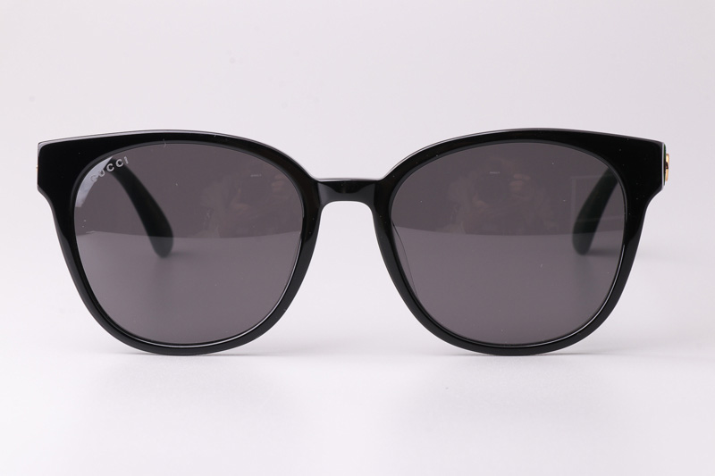 GG0855SK Sunglasses Black Green Gray