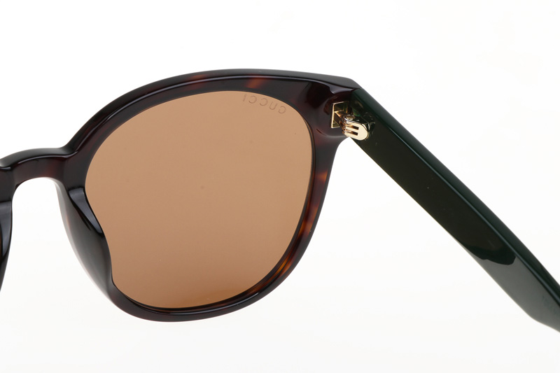 GG0855SK Sunglasses In Tortoise Green