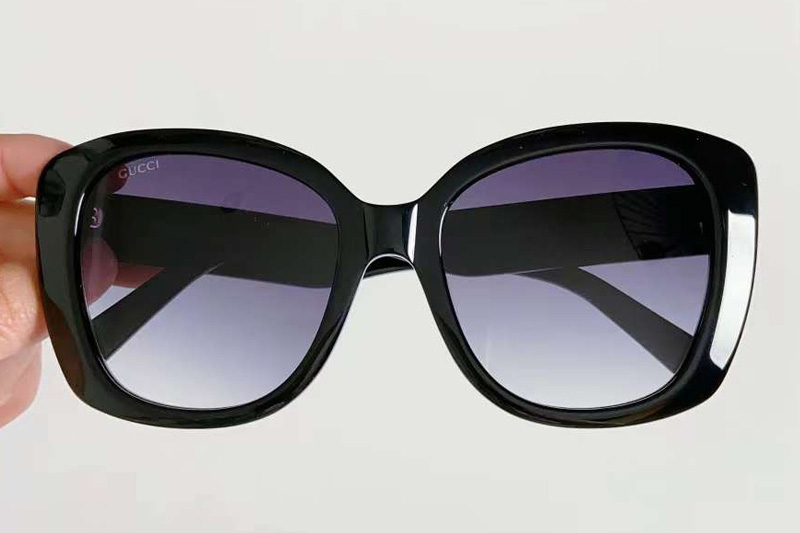 GG0860S Sunglasses Black Gradient Gray