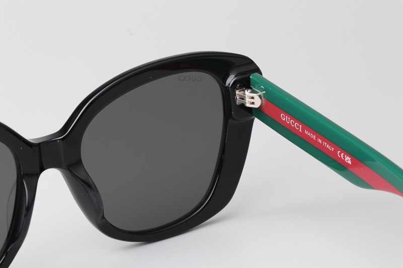 GG0860S Sunglasses Black Green Gray