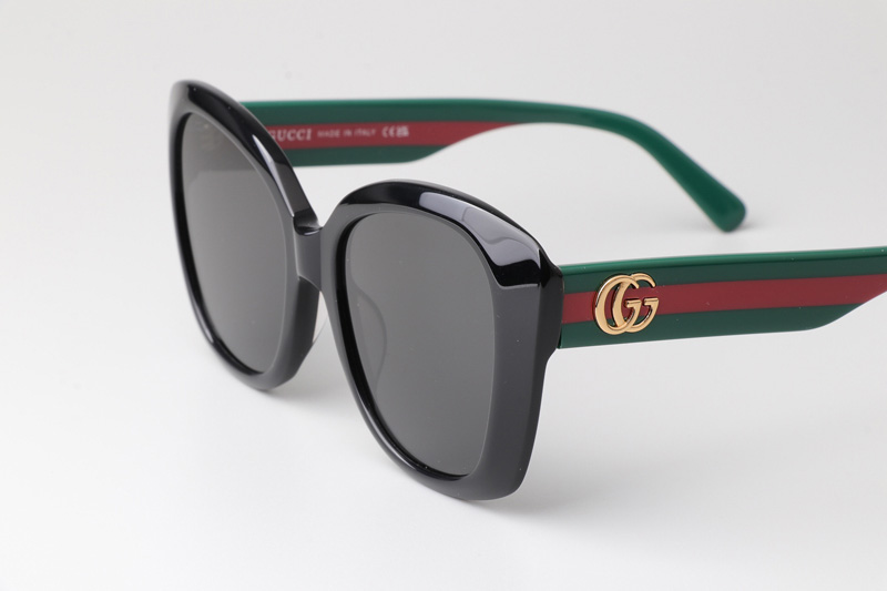 GG0860S Sunglasses Black Green Gray