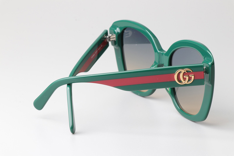 GG0860S Sunglasses Green Gradient Blue