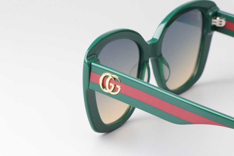 GG0860S Sunglasses Green Gradient Blue