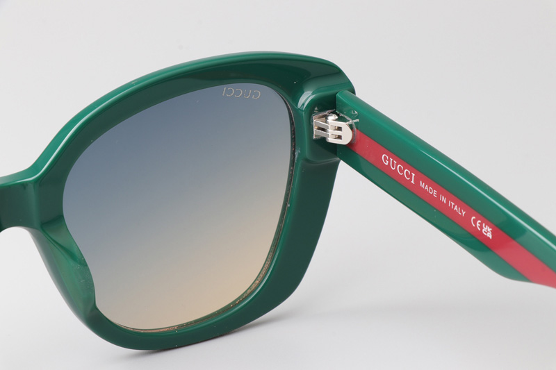 GG0860S Sunglasses Green Gradient Blue