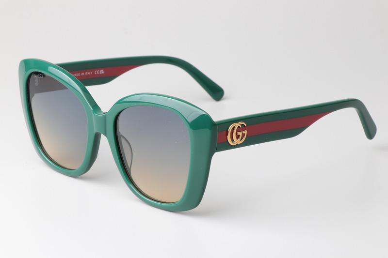 GG0860S Sunglasses Green Gradient Blue