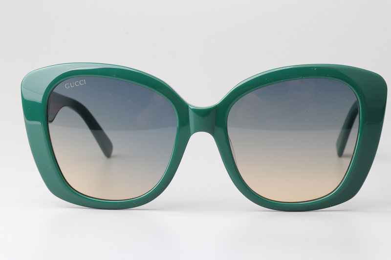 GG0860S Sunglasses Green Gradient Blue