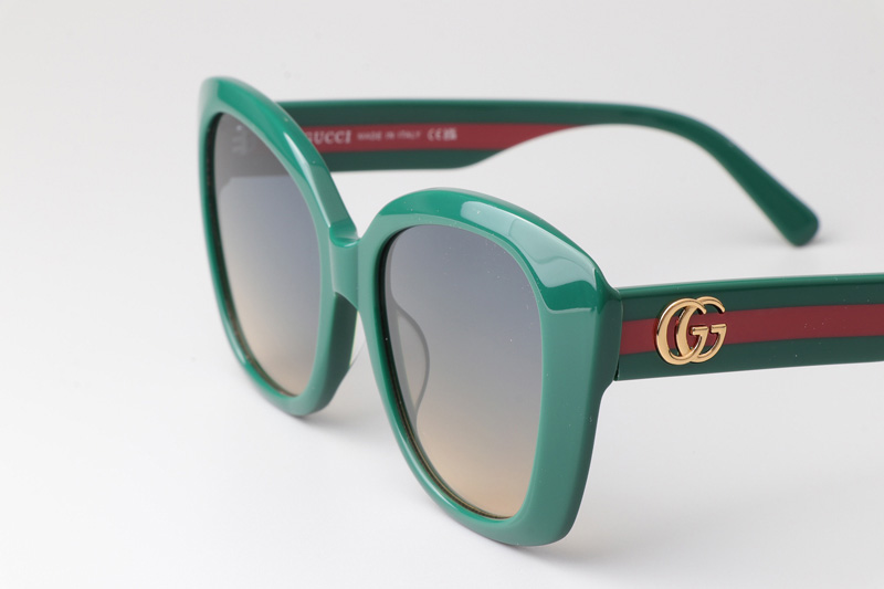 GG0860S Sunglasses Green Gradient Blue