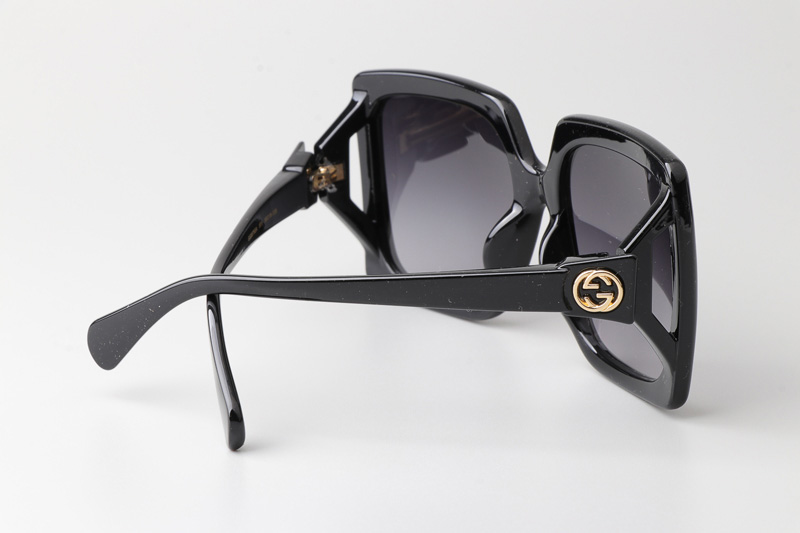GG0876S Sunglasses Black Gradient Gray