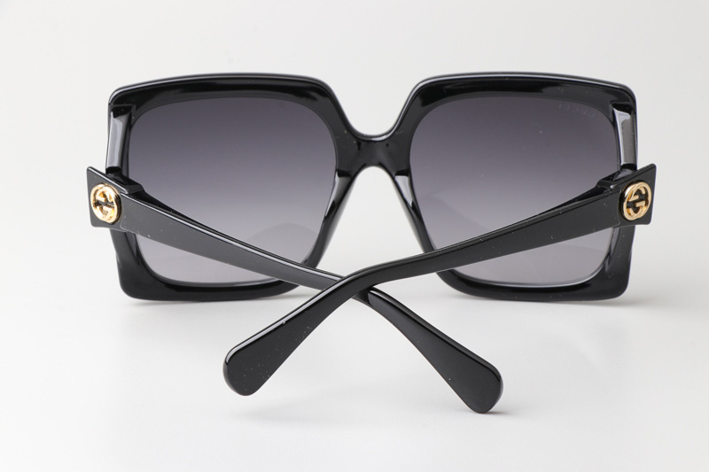 GG0876S Sunglasses Black Gradient Gray