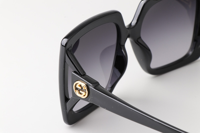 GG0876S Sunglasses Black Gradient Gray