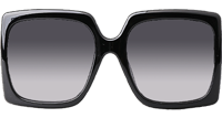 GG0876S Sunglasses Black Gradient Gray
