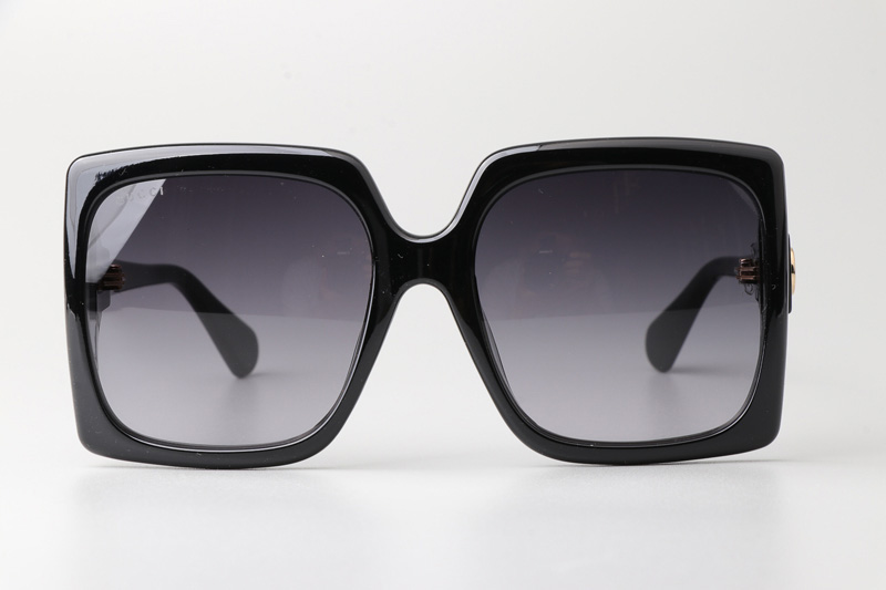 GG0876S Sunglasses Black Gradient Gray
