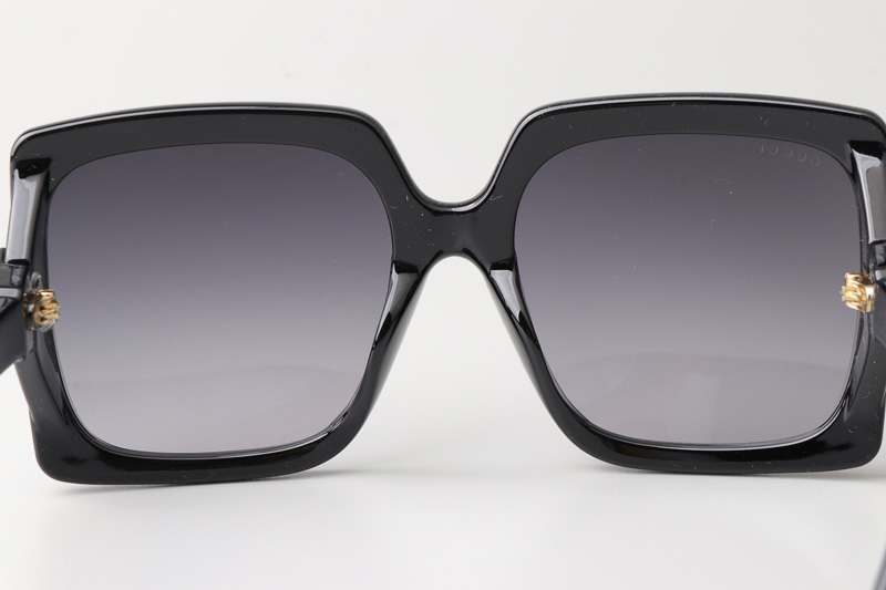 GG0876S Sunglasses Black Gradient Gray