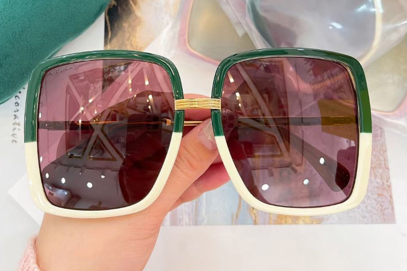 GG0903S Sunglasses In Green White