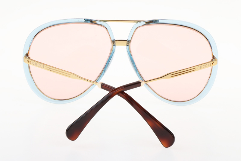 GG0904S Sunglasses In Blue Gold