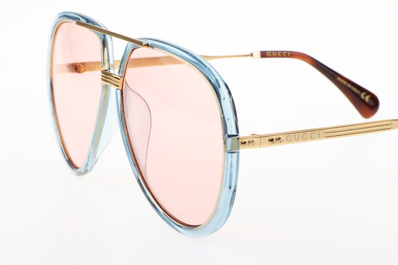 GG0904S Sunglasses In Blue Gold